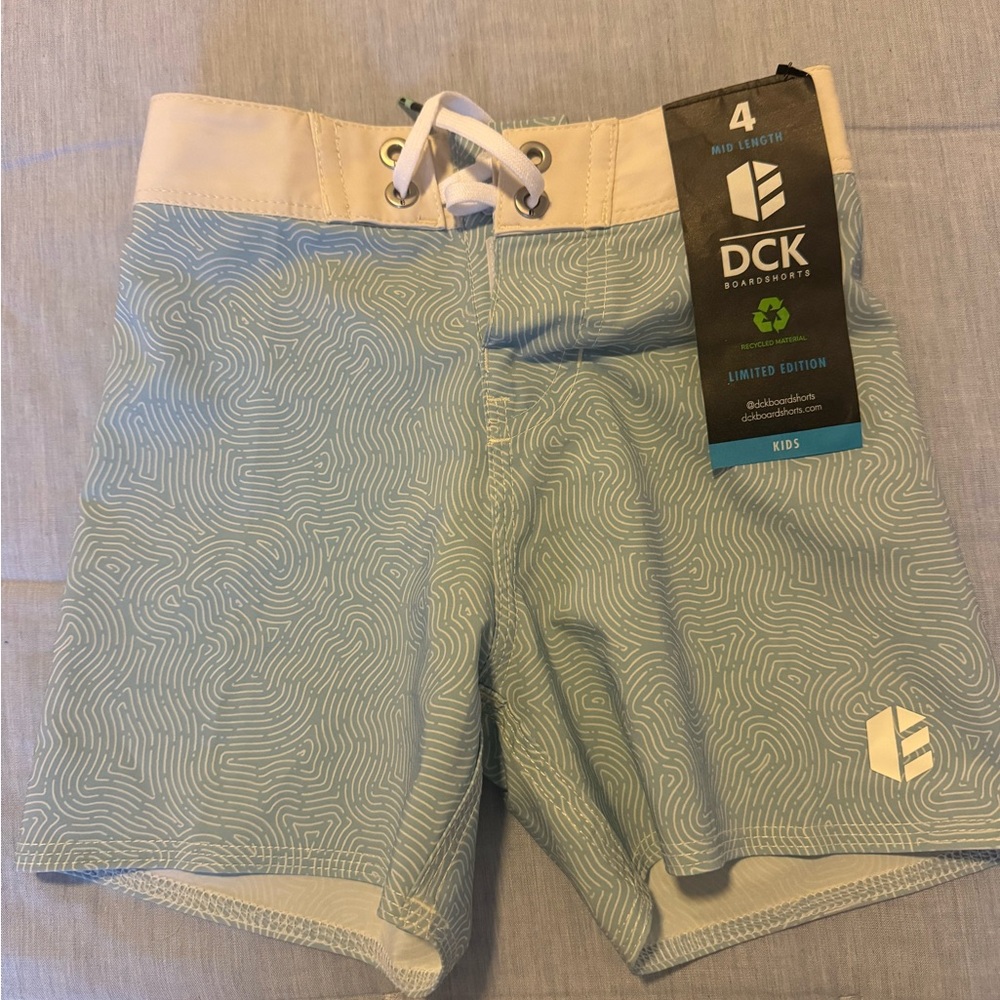 DCK Kids Limited Edition Boardshorts - Blue and White